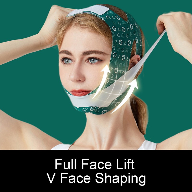 Double Chin Reducer Strap Face Slimming Adjustable Breathable V Line