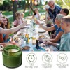 12-Pack Citronella Candles in Reusable Tins for Outdoor Ambiance