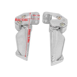 1 Pair Motorcycle Foot Pegs, Universal Aluminum Alloy Automatic Pop-up Motorcycle Foot Peg Extension Bracket, Passenger Non-slip Foot Rest, Highway Touring Pegs Guard