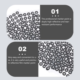 5sheets Reflective Marker Points for Scanning High Reflective Tear Resistant Film Marking Points for Scanner Easy to Use Tracking Dots Lightweight Film Markers