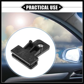 Hihaha 4 Pcs Window Door Glass Channel Retainer Clip, 2.01"x1.57"x0.67" Glass Regulator Holder Sash Clip Universal for Car Truck Van Durable Plastic Black Durable Material