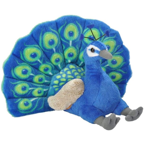 Wild Republic Peacock Plush, Stuffed Animal, Plush Toy, Gifts for Kids, Cuddlekins 12 Inches