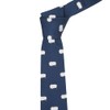 King & Priory Navy Blue Embroidered Sheep Tie