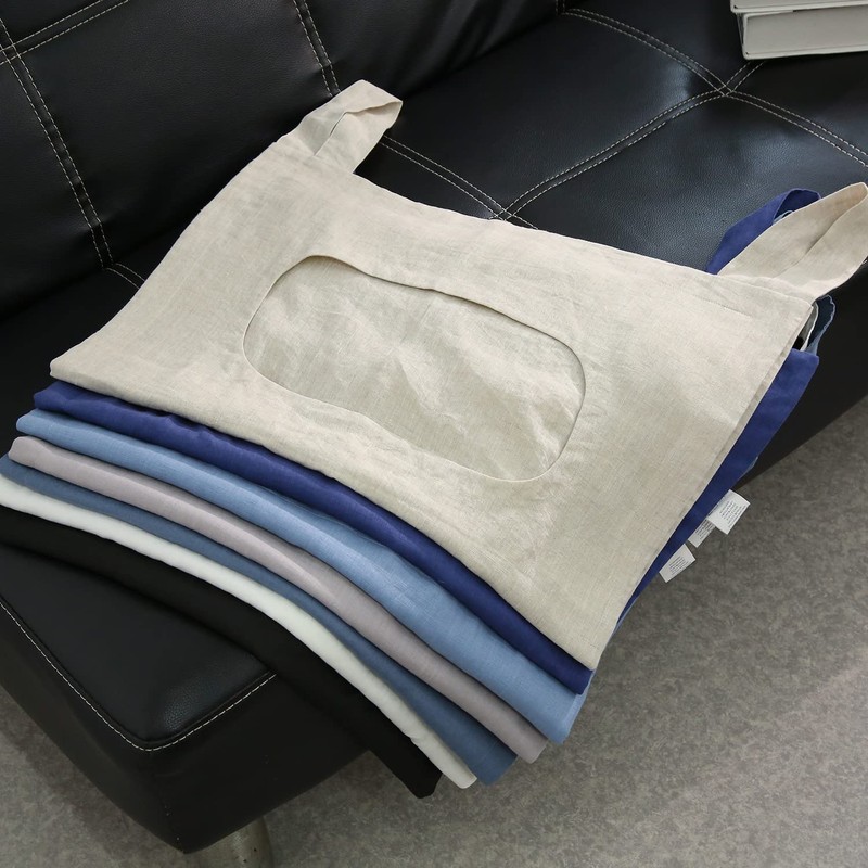 Amazhiyu Hanging Laundry Hamper, 100% Linen Multi Use Door Hanging