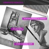 HIFORNY 70 Pcs Drawing Set Sketching Kit- Sketch Pencils Art