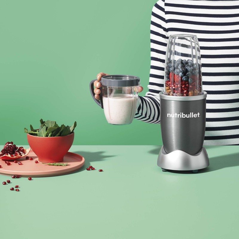 Magic Bullet NutriBullet 600W 8 Pieces Smoothie Blender - Grey