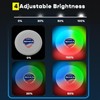 Disc golf,Glow Frisbee with 30 RGB LEDs, 16 Light Modes