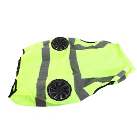 aqxreight Cooling Fan Vest Reflective Stripe Rechargeable Work Clothes (XL)