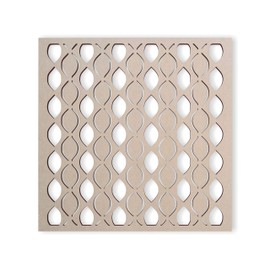 Lattice Panel with a Rope Leaf Bead Design MDF Home & Yard Décor - Wall Panel - Privacy Screen - Trellis - Indoor and Outdoor Use