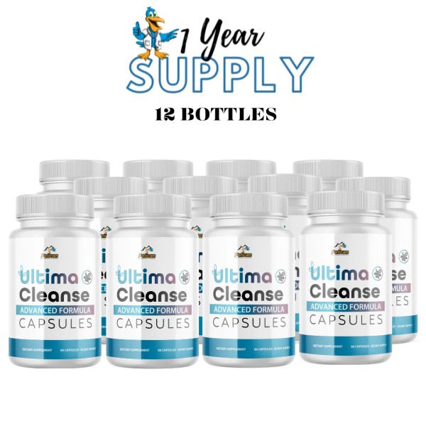 Pelican Vitamins Ultima Cleanse- Oral & Digestive Support- 12 Bottles-