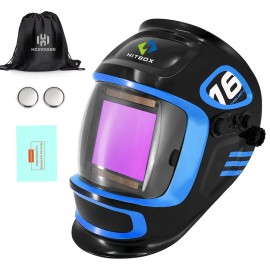 High Quality Cowhide Welding Face Shield for Welder Flexible Heat-insulating Thin-core Skin Welding HelmetViewing Area: large viewing size (3.93"x3.18'')., helmet material: PVC, color: Blue