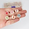 15mm Wooden Buttons100 Pcs Assorted Random 26 Letter Patterns 2