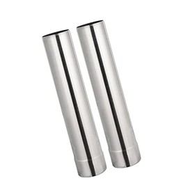 SoloWilder 2.36 inch Stovepipe Kit Straight Chimney Flue for Outdoor Stove Exhaust Lengthen 32cm/12.6inch