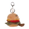 Apricot Lamb Hamburger Burger Food Cute Keychain, Soft Stuffed Plush
