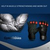 Gym Gloves Leather Unisex With WristSupport - Workout Gloves Half