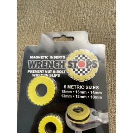 Wrench Stops * Magnetic Inserts Prevents Nut & Bolt Slips * 6 Metric Sizes