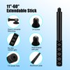 HAFOKO Adjustable Extension Rod 29 Inch Selfie Stick Handle Mount