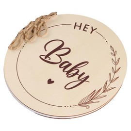 Tiardey Shower Guest Book with Wooden Cover Shower Guestbook with 35 Blank Pages Christening Guest Book Shower Decoration Album Keepsake for Future Parents