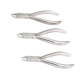 3 PIECES OF ORTHODONTIC YOUNG PLIER DESIGN FOR WIRE BENDING. BARREL DIAMETERS OF 2MM, 3MM, AND 4MM PLUS TWO SETS OF CLOSING GROOVES. WIRE TO .045”. by G.S ONLINE STORE