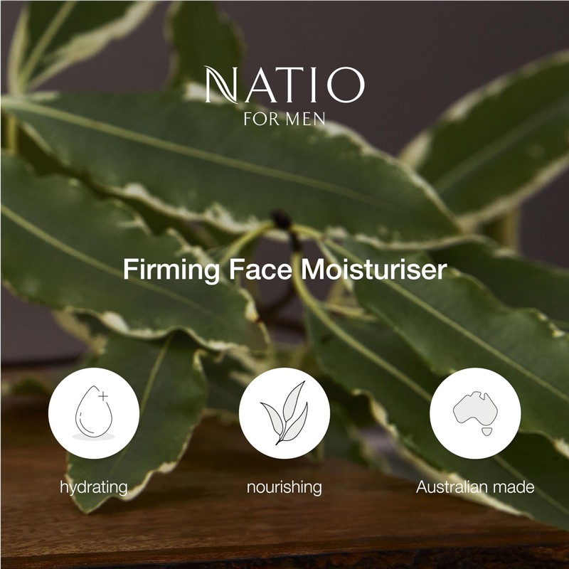 Natio Firming Face Moisturiser for Men, 100g