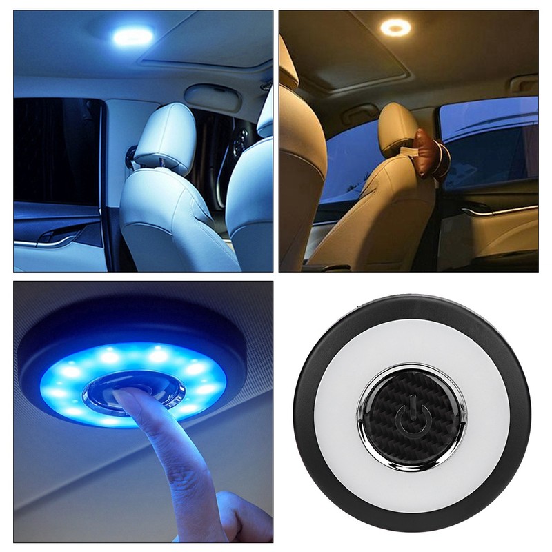 5V Universal Car Back LED Reading Ceiling Light USB Charging