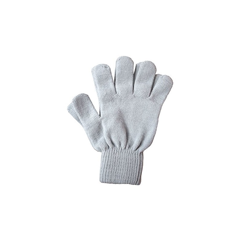 A&R Sports Knit Gloves, Silver, One Size
