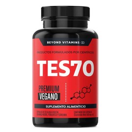 TES70 Vitaminas Hombres  Maca Negra Peruana, Fenogreco, Creatina, Arginina, Cúrcuma (curcumina), Zinc Y Más - 180 Cápsulas
