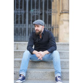 WEROR WEROR-10.1 Men's & Women's Flat Cap - grey/black