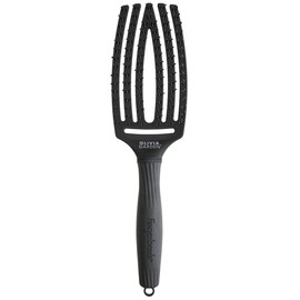 Olivia Garden - Fingerbrush Care Iconic Double Bristles Black M