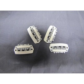 Unbranded Extension Toupee Wig weft Snap Clips Wireless Mic Blonde 23MM 6 pack