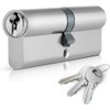 Chrome 45/55 Euro Cylinder Lock (100mm), Euro Door Barrel Lock