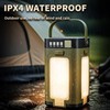 Outdoor Foldable LED Camping Lantern, Rechargeable Camping Light with Solar