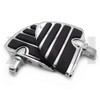 SMT- Chrome Billet Aluminum Wing Mini Floorboard Compatible With Victory
