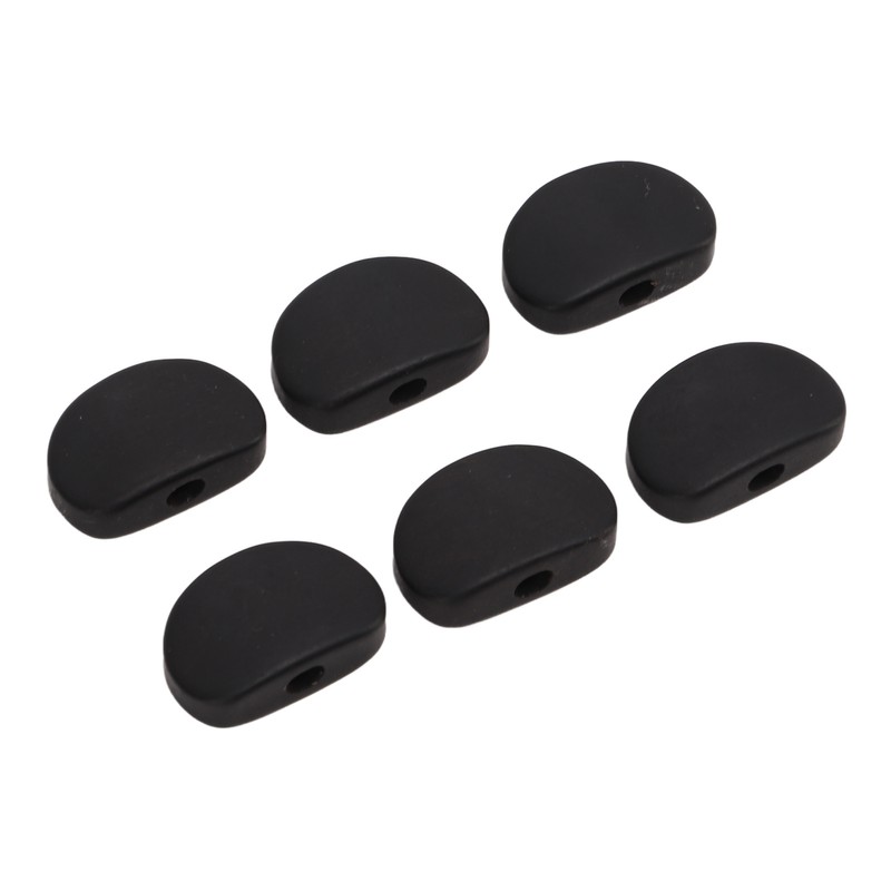 6Set Guitar Tuning Peg Buttons Ebony Metal Tuner Machine Head