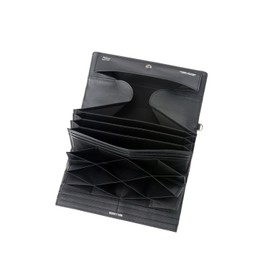 Neu Intelesse Garson Honeycell Long Wallet ■Fiber Cure Wallet Twin Carbon, black