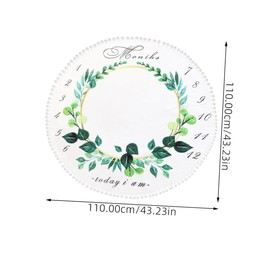 Operitacx 1 PC Adorable Blanket Super Soft Flannel Swaddle Photo Prop for Newborns for Showers and Milestone Photography White Green