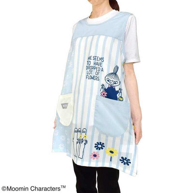 St Women's Moomin Apron, Blue, M-L Free
