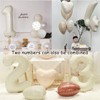 Number 1 Balloons 40 inch Cream White Large number balloons