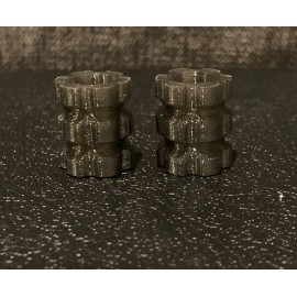 Eroberts Galaxy Glow Textured Knife Bead, Lanyard Bead, 2 Pack, EDC, Glow In The Dark