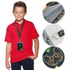 Amexo Kids Wallet, Cute Trifold Wallet with Lanyard, Zippered Coin