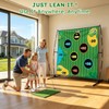 Battle Golf Chipping Game, 70"x70" Portable Chipping Mat, Indoor Outdoor