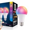 3Pcs LED Bulbs Remote Control Control RGB LED Color Changing