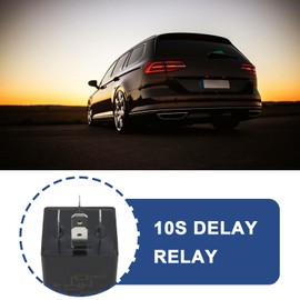 SING F LTD 2pcs Automotive Delay Relay Module 12V 40A 10s SPDT Relays Switch Glow Plug 5 Pin Time Delay Relay High Current Relay