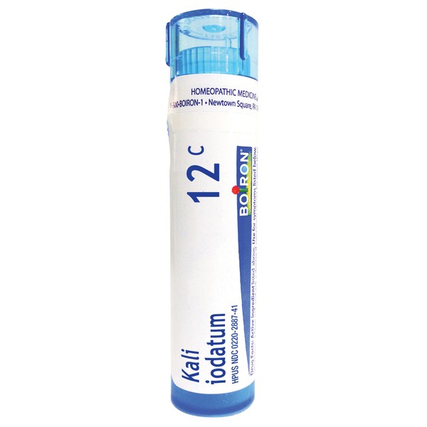 Boiron Kali Iodatum 12C, 80 Pellets, Homeopathic Medicine for Colds