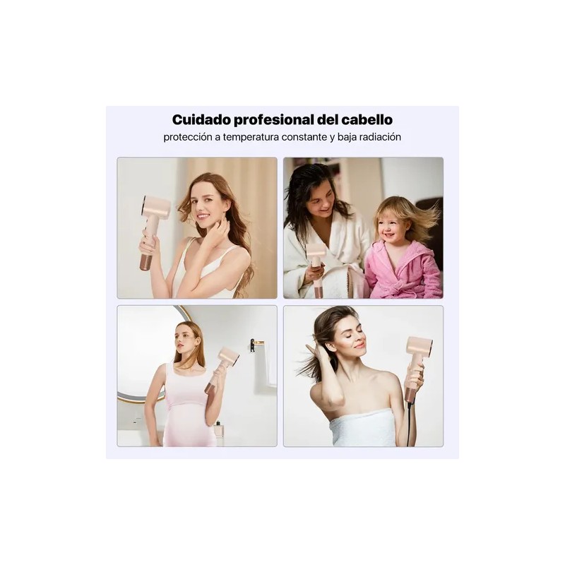 Secador De Cabello Profesional Alta Velocidad Lónico Con Led