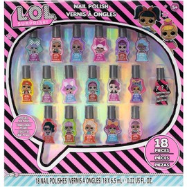 LOL Nail Polish Set, NEW 15 peelable nail colors, stickers & toe separator