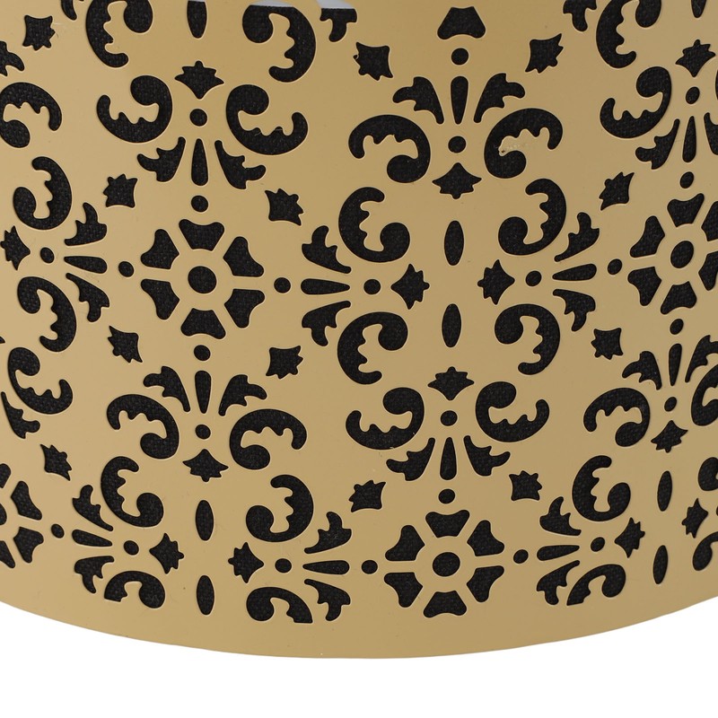 Metal Barrel Lampshade Hollow Exquisite Wrought Iron Lamp Shade with