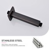 Brushed Bronze Ceiling Mounted Shower Arm with Flange 6 Inch