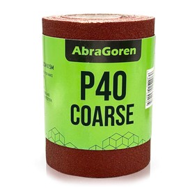 Sandpaper Roll Coarse K40 115mm x 5m Sanding Paper for Wood and Walls Coarse Sandpaper 40 Grit
