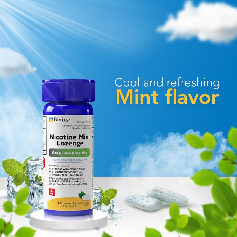 Rising Health Nicotine Mini Lozenge, Reduce Cravings and Stop Smoking